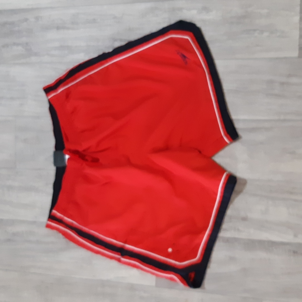 Mens Swimwear Red Black Size XL Shorts Elastic waist mesh lined SPEEDO b17